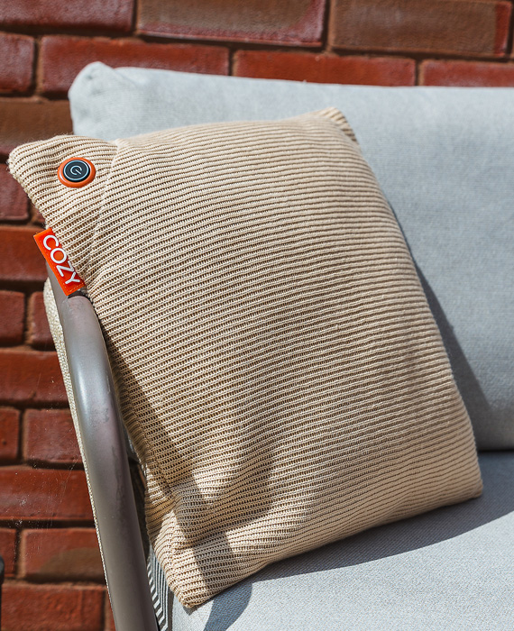 warmtekussen Cozy Una Knitted verwarmde kussen